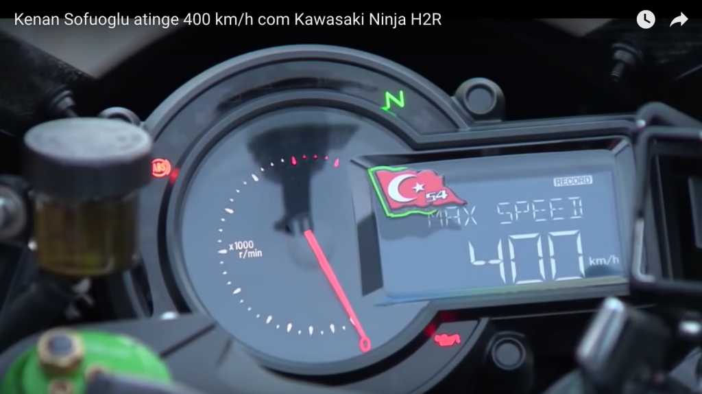 Kenan Sofuoglu atinge 400 km/h com Kawasaki Ninja H2R